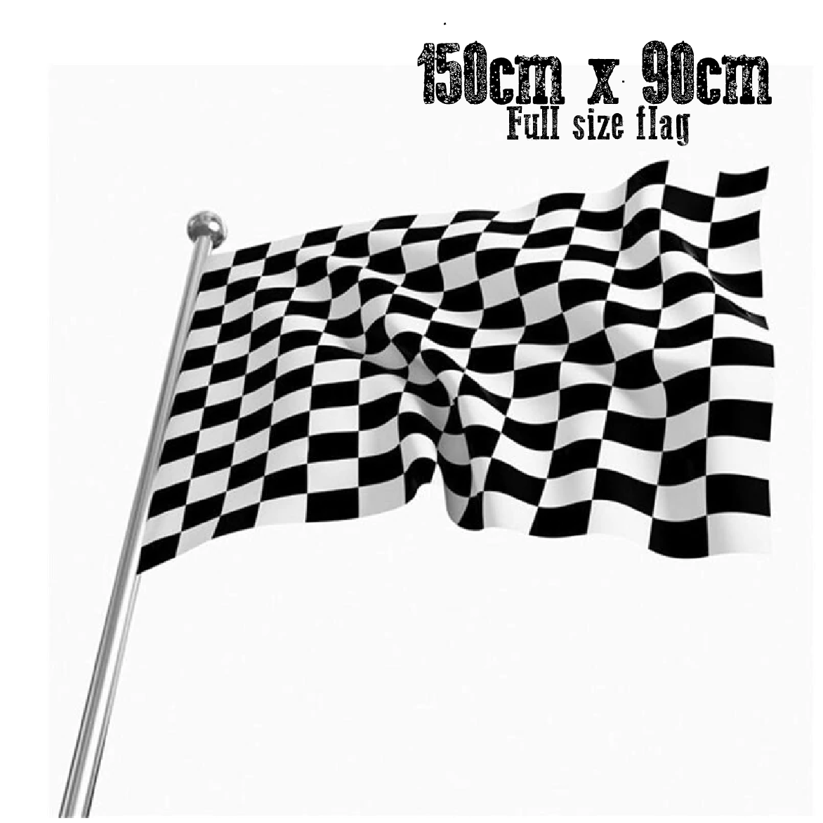 Cake and Party Decoration - Flag - Checkered Flag Race Flag