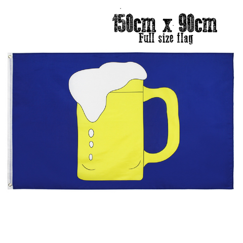 Cake and Party Decoration - Party Flag - Cold Beer Flag