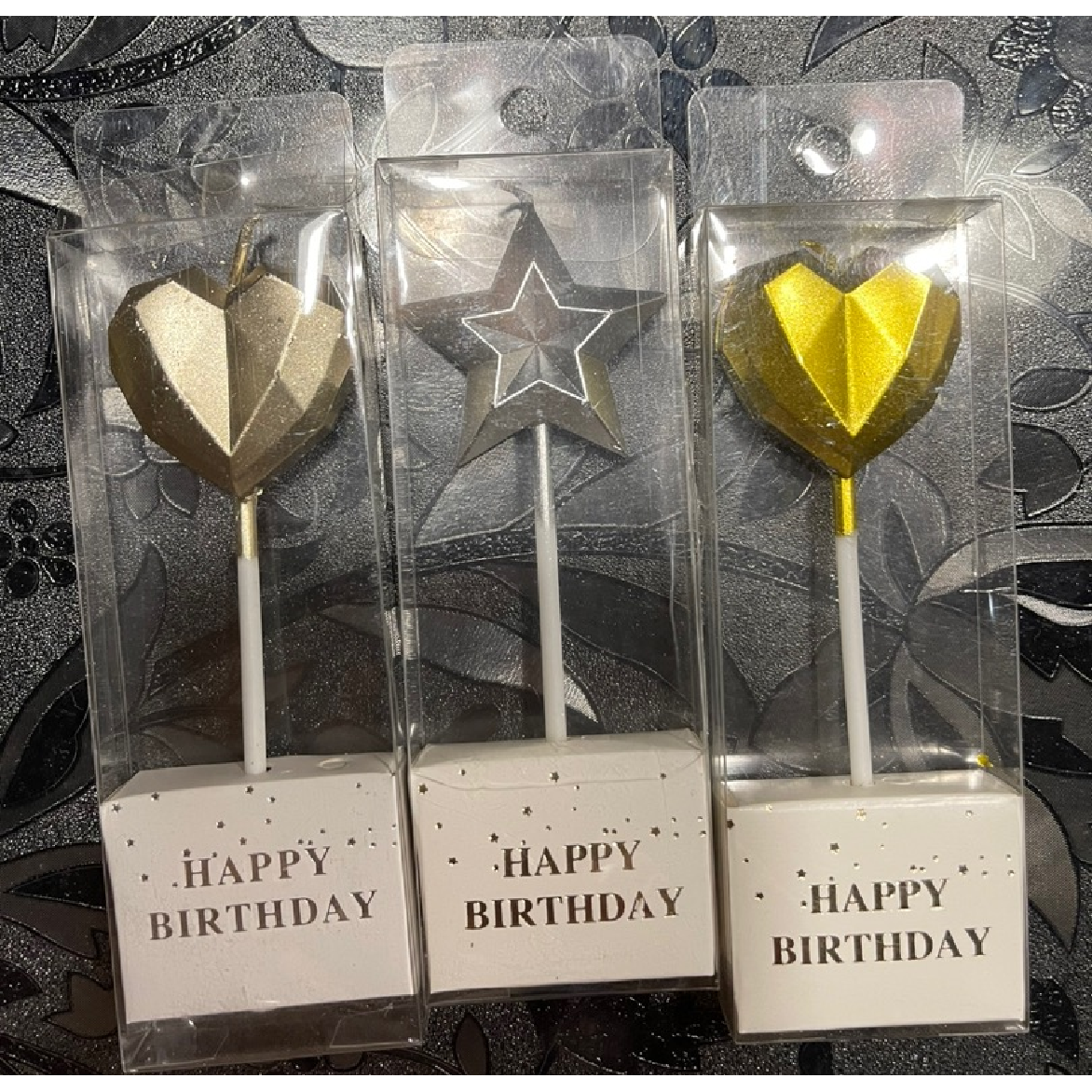 Cake Candle Cupcake Candle - Gold Heart - Rampant Coffee Company