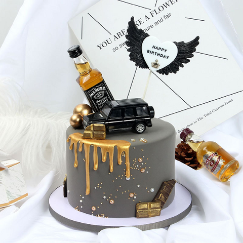 Cake Decoration, Cake Topper - Mini Liquor Alcohol Decoration Bottle - 5