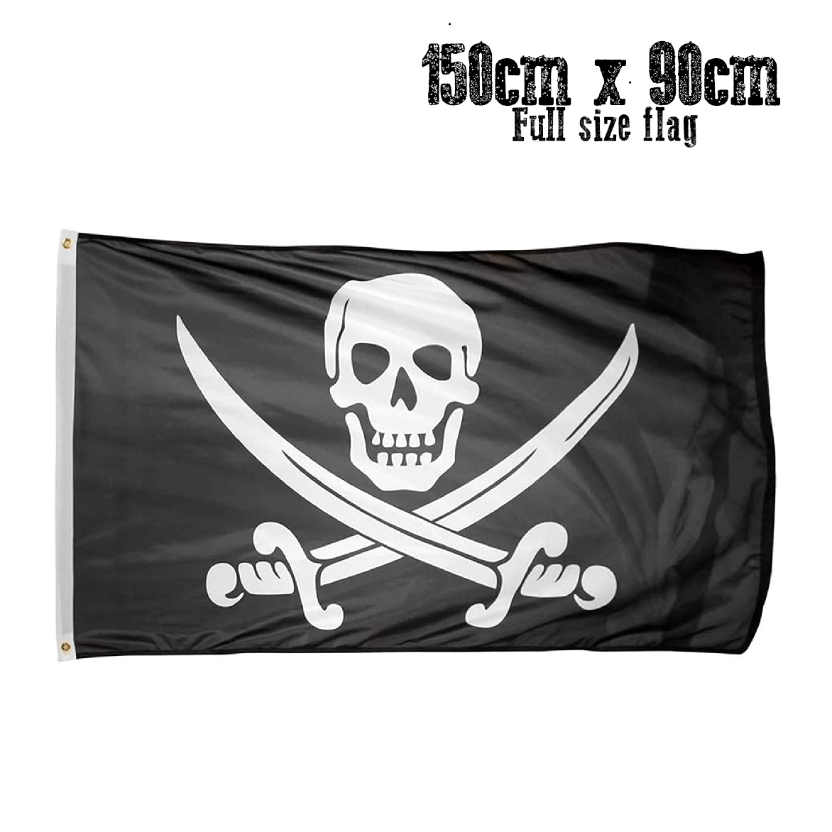 Cake and Party Decoration - Flag - Pirate Party Flag ('Calico Jack' Rackham)