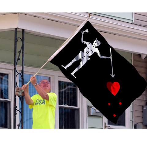 Cake and Party Decoration - Flag-Pirate Party Flag - Edward Teach