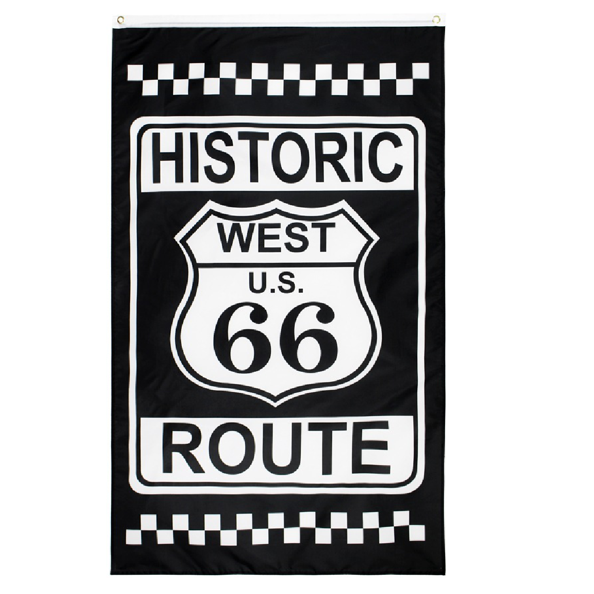 Cake and Party Decoration - Flag - Route 66 Flag Checkered Flag Race Flag