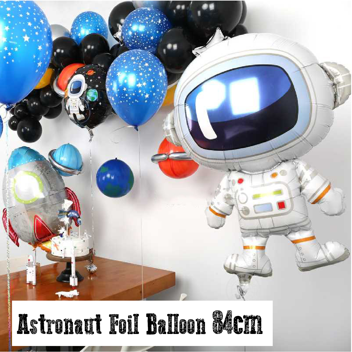 Party Decoration Balloon - Astronaut Foil Balloon - Large 84cm