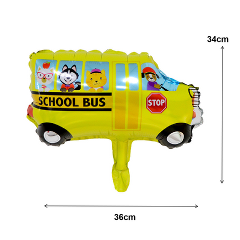 Party Decoration Balloon - Foil Balloon - Mini School Bus