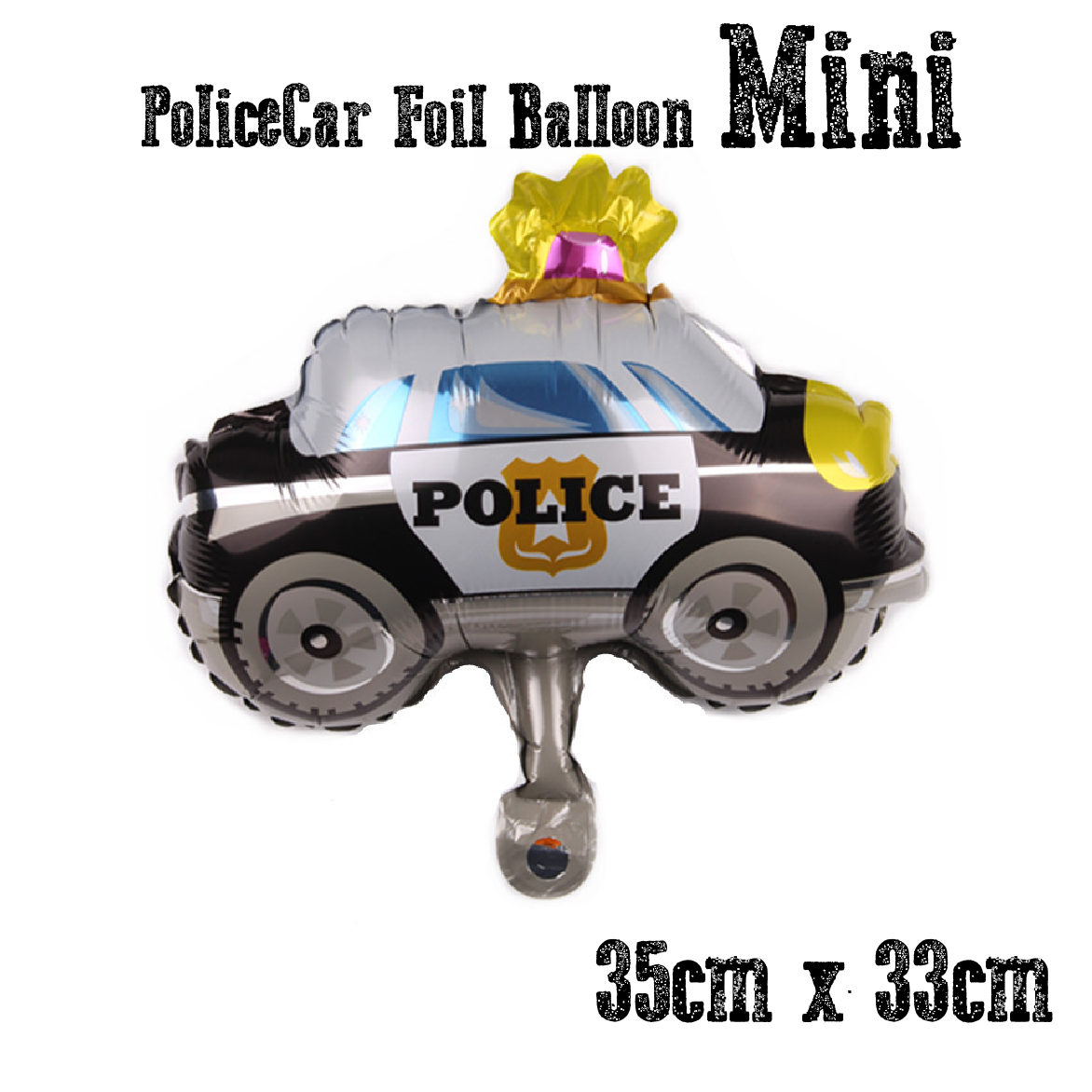 Party Decoration Balloon - Foil Balloon - Mini Police Car