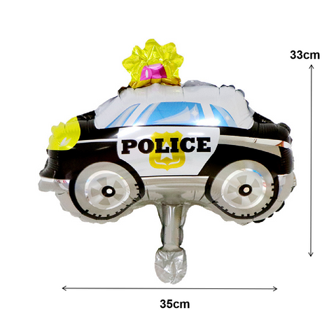 Party Decoration Balloon - Foil Balloon - Mini Police Car