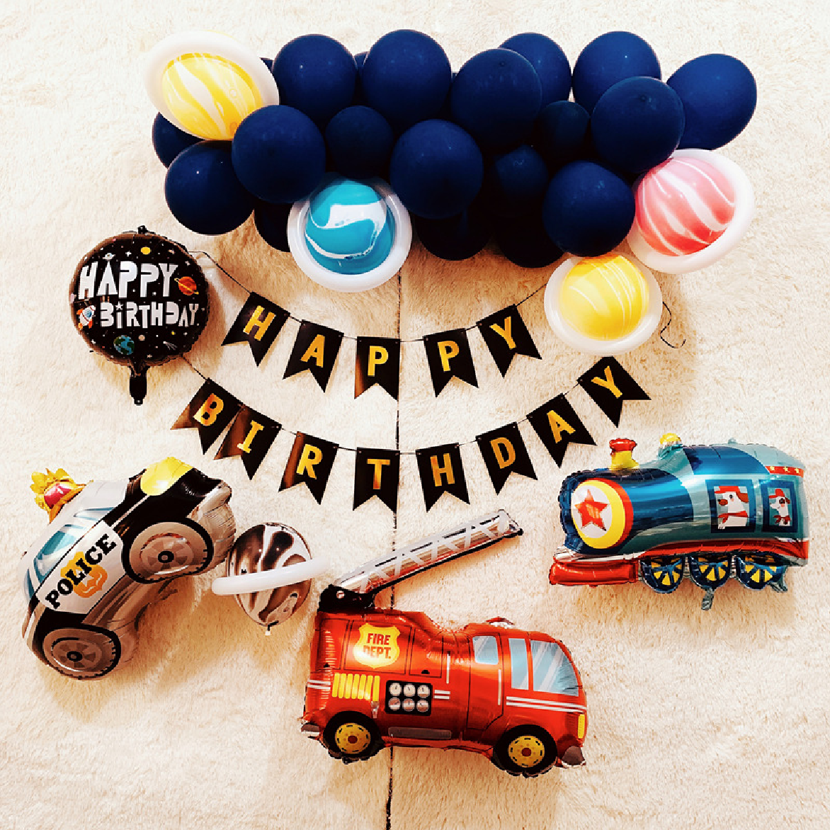 Party Decoration Balloon - Foil Balloon - Mini Train