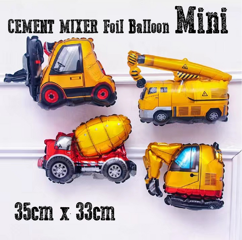Party Decoration Balloon - Foil Balloon - Mini Cement Truck