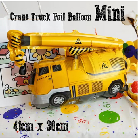 Party Decoration Balloon - Foil Balloon - Mini Crane Truck