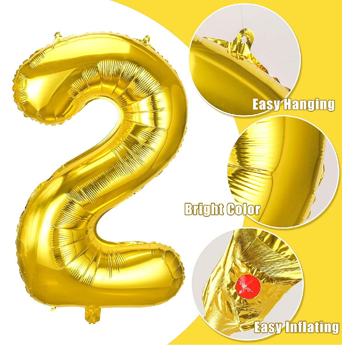 Party Decoration Balloon - 32 Inch Gold #2
