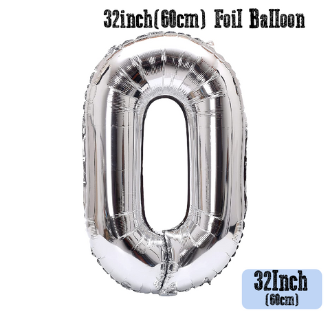 Party Decoration Balloon - 32 Inch Silver #0