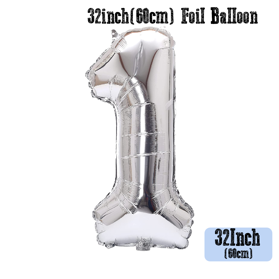 Party Decoration Balloon - 32 Inch Silver #1