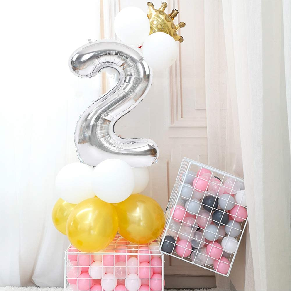 Party Decoration Balloon - 32 Inch Silver #2