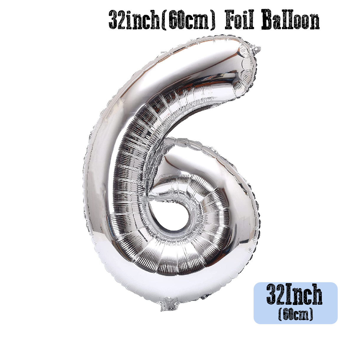 Party Decoration Balloon - 32 Inch Silver #6