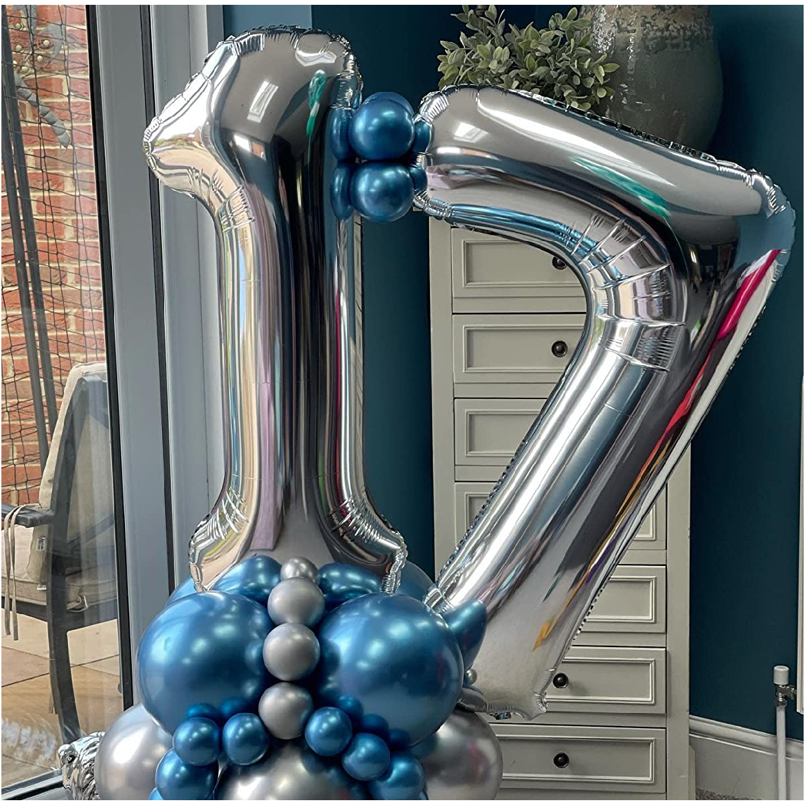 Party Decoration Balloon - 32 Inch Silver #7