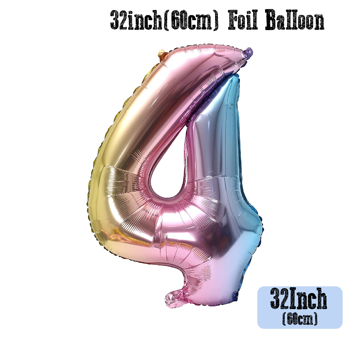 Party Decorations Balloon - 32 Inch Rainbow #4