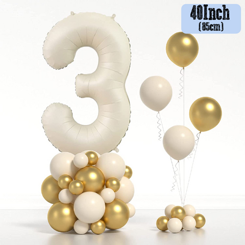 Party Decoration Balloon - 40 Inch Cream #3