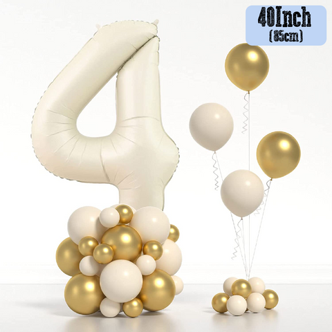 Party Decoration Balloon - 40 Inch Cream #4
