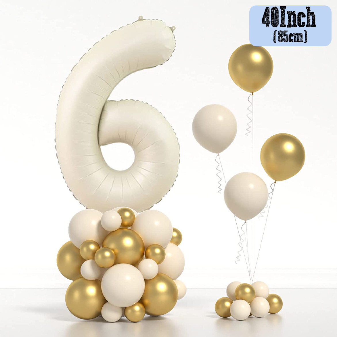 Party Decoration Balloon - 40 Inch Cream #6