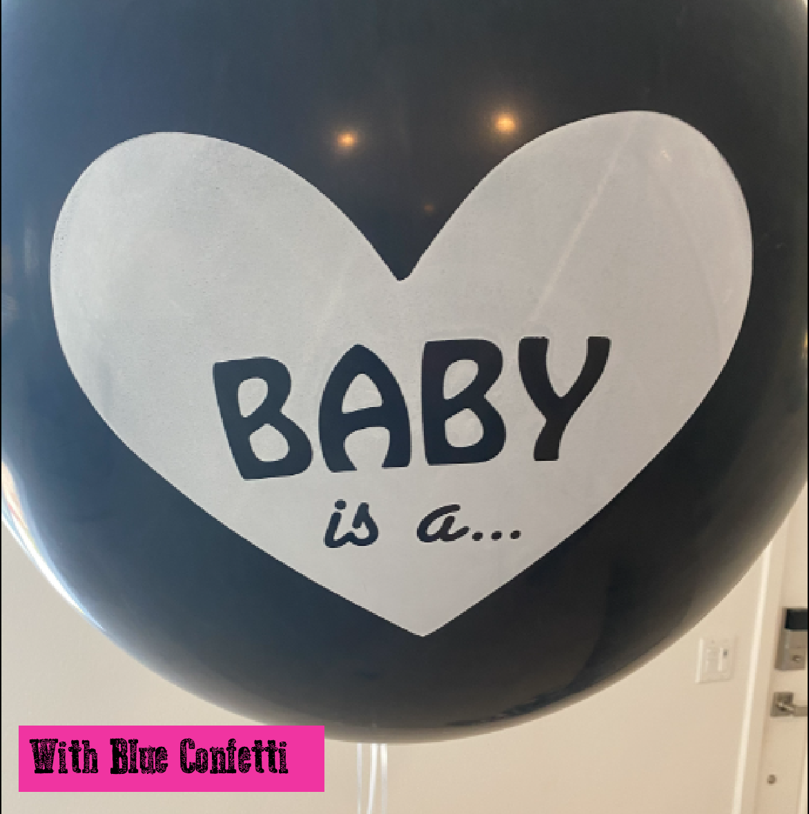 Party Decoration Balloon - Baby Gender Reveal Balloon - Pink Confetti