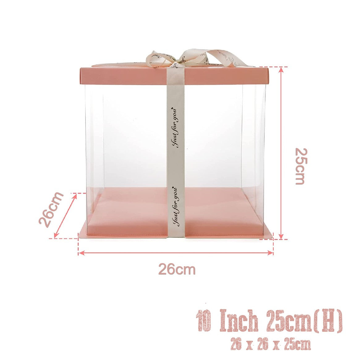 10Inch Cake Box Packaging 25cm Height - - Rampant Coffee Company