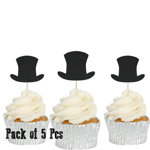 Cake Cup Cake Topper Decorations - top hats For Ded Men Boy - Rampant Coffee Company