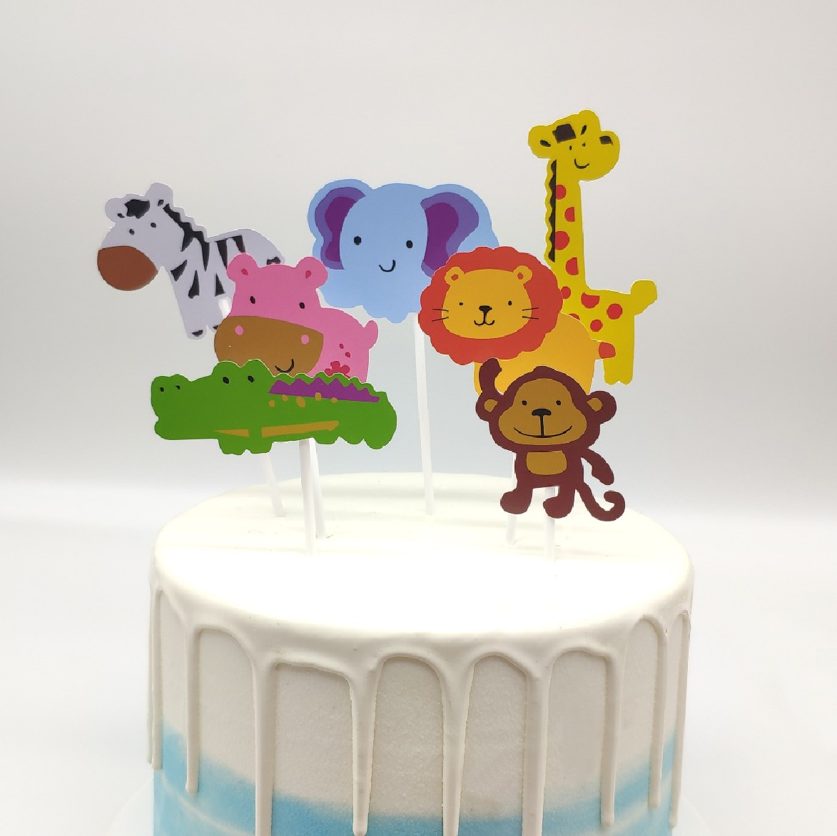 Cake Cup Cake Topper Decorations - Jungle Zoo Animals - Rampant Coffee Company