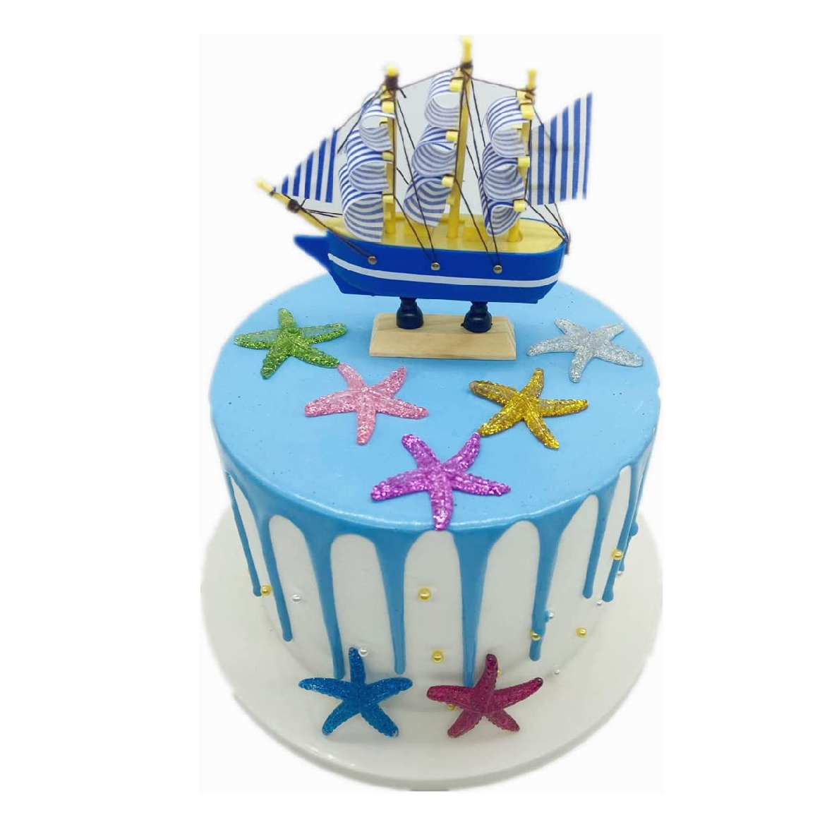 Cake Topper - Sailing Ship Boat