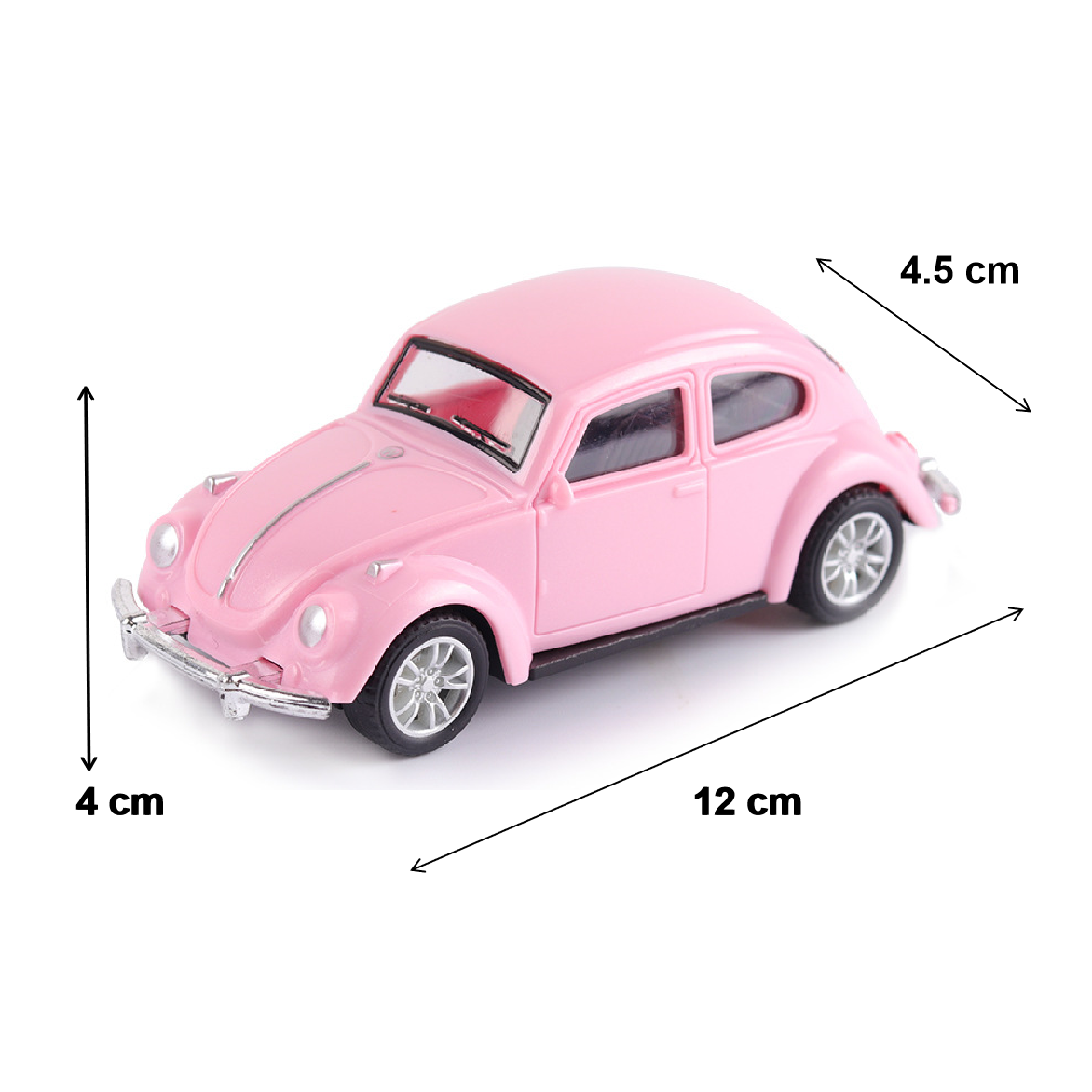 Cake Topper, Cake Decorations- VW 'Beetle' Car - pink - Rampant Coffee Company