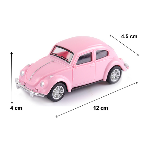 Cake Topper, Cake Decorations- VW 'Beetle' Car - pink - Rampant Coffee Company