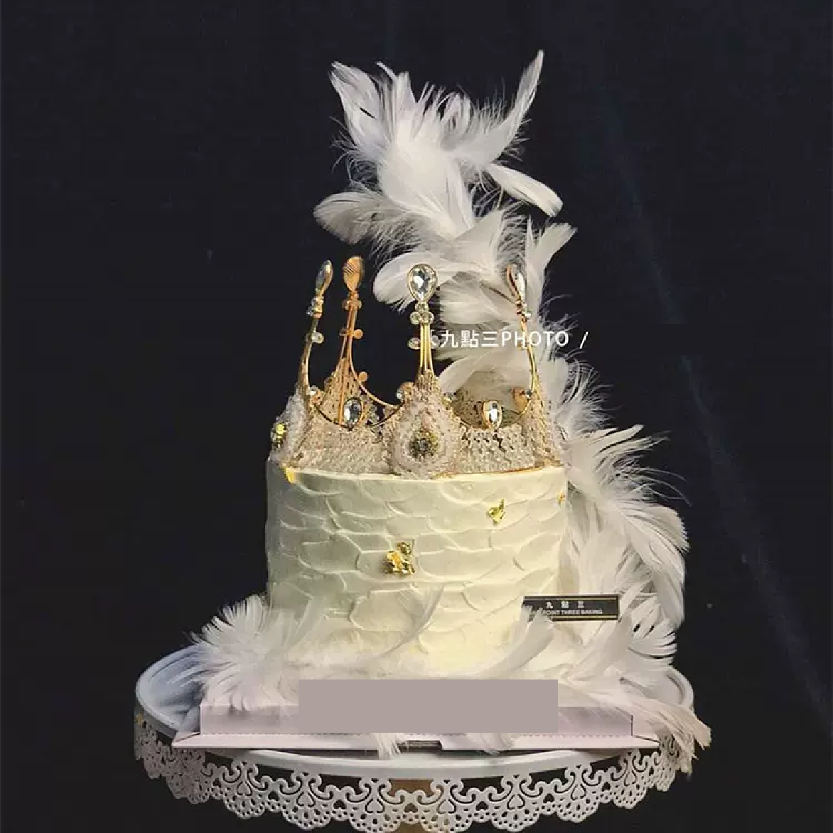 Cake Topper Cake Decorations - Tiara 'Vintage Gold Crystal Crown - Rampant Coffee Company