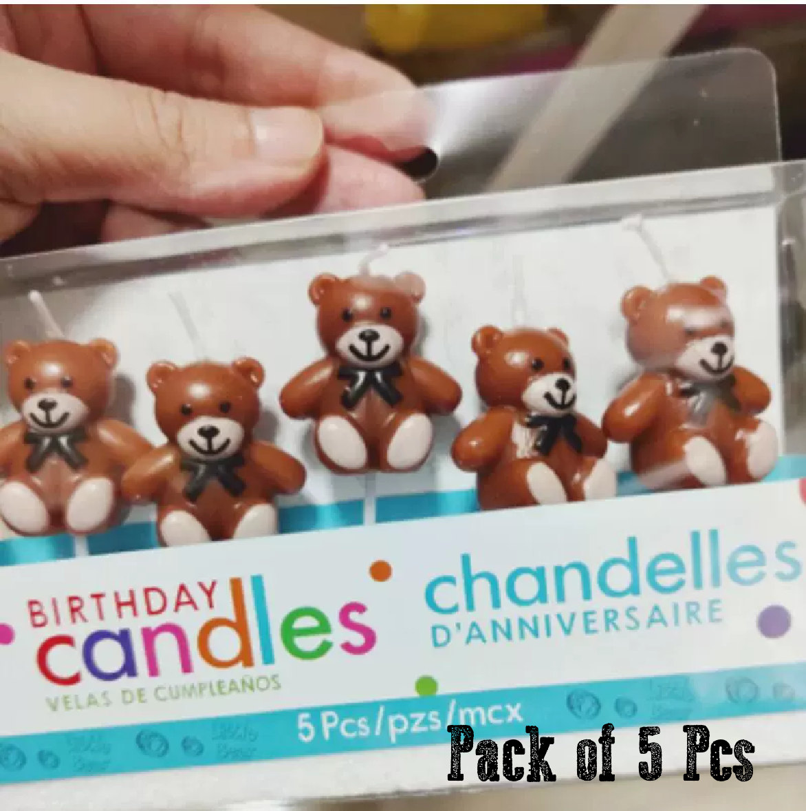 Cake Candle Cupcake Candle - Teddy Bears, set of 6 - Rampant Coffee Company