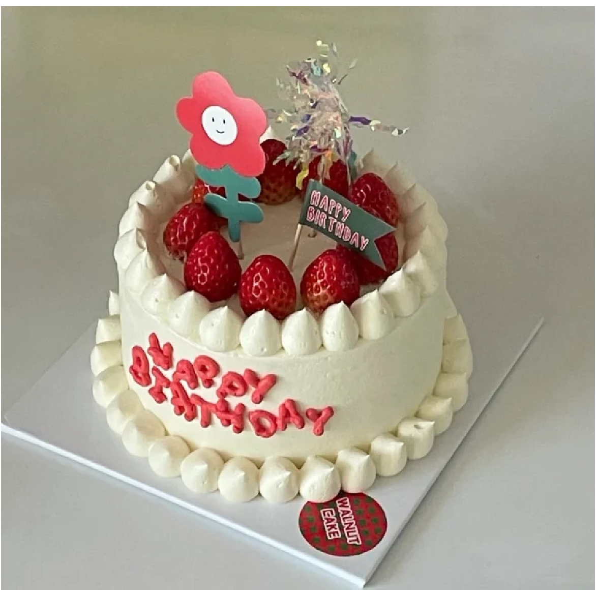 Cake Topper Cupcake Decorations - Flowers, 6pcs - Rampant Coffee Company