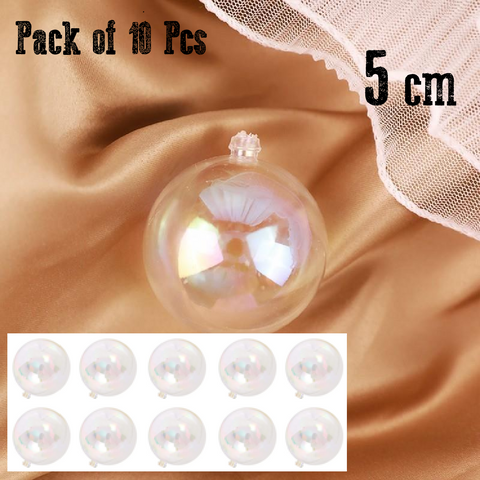 Cake Decoration, Cupcake Topper - Clear decorative Bubble Balls 5cm - pack of 10 - Rampant Coffee Company