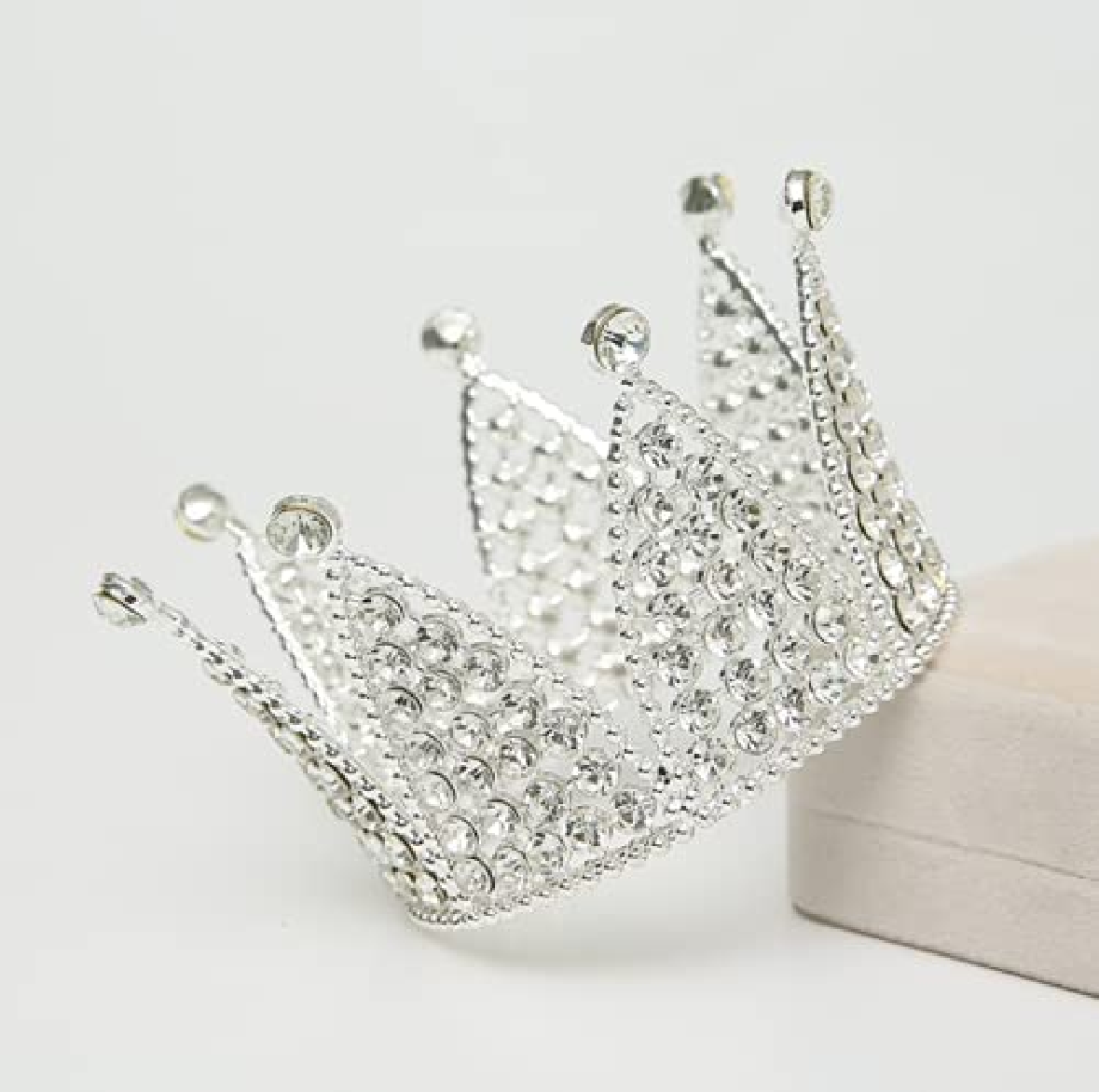 Cake Topper Cake Decorations- Tiara 'Vintage Classic' Crown - silver - Rampant Coffee Company