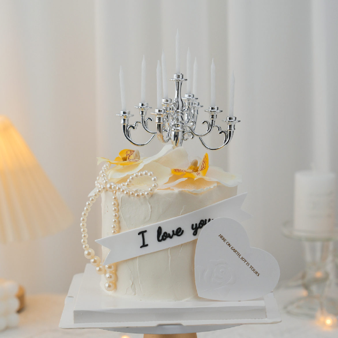 Cake Topper - Pearl Bow