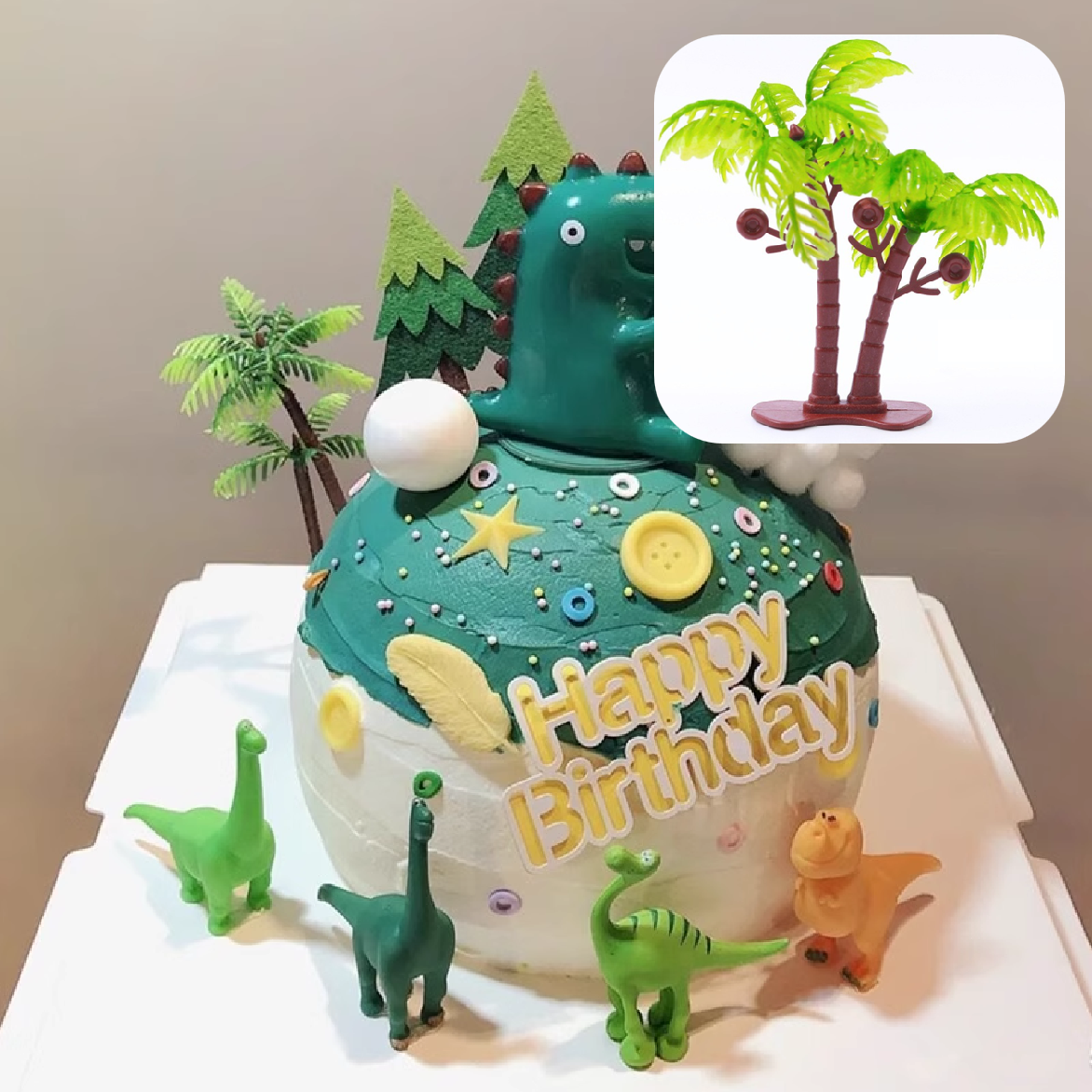 Cake Decoration, Cake Topper - Coconut Palm - Small