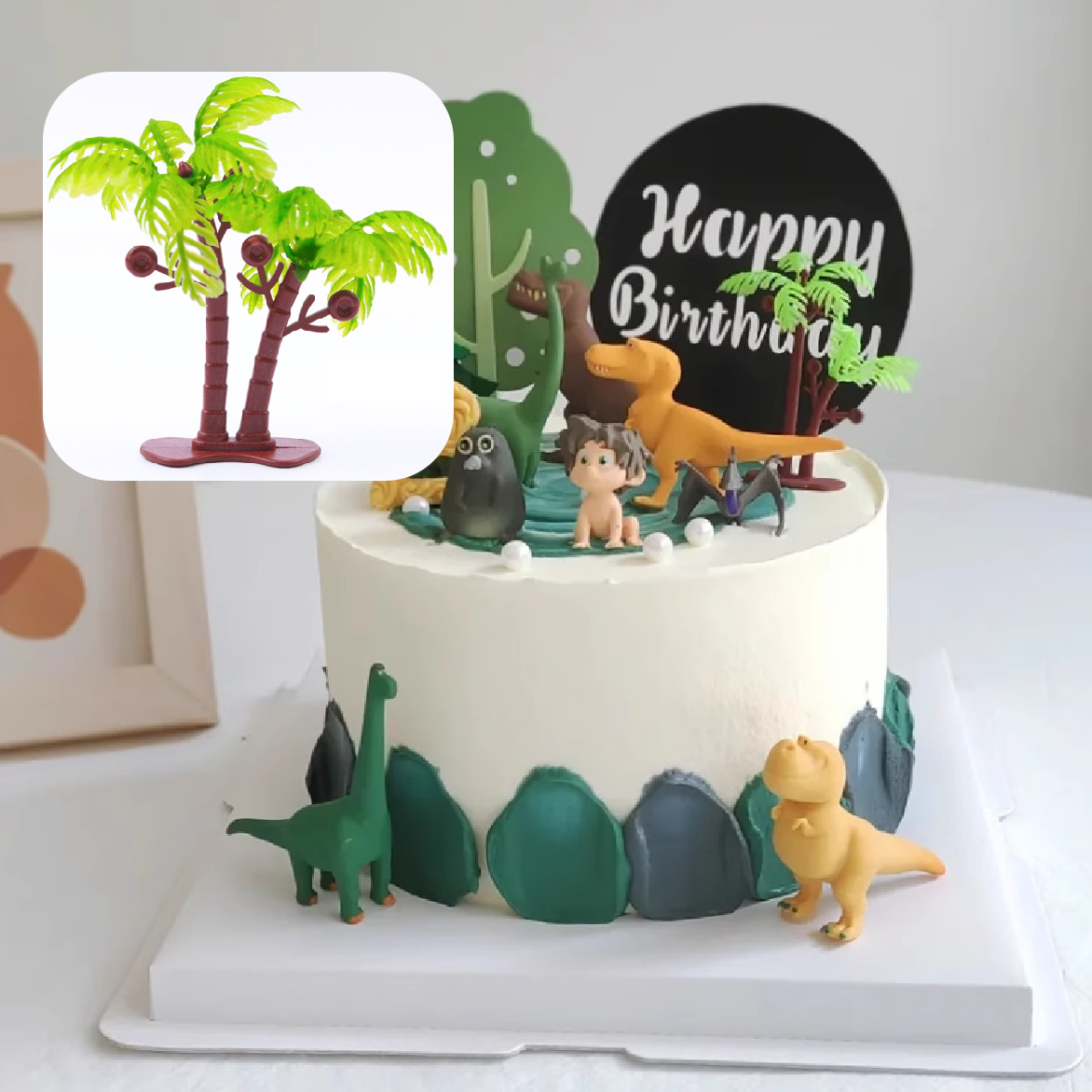 Cake Decoration, Cake Topper - Coconut Palm - Small