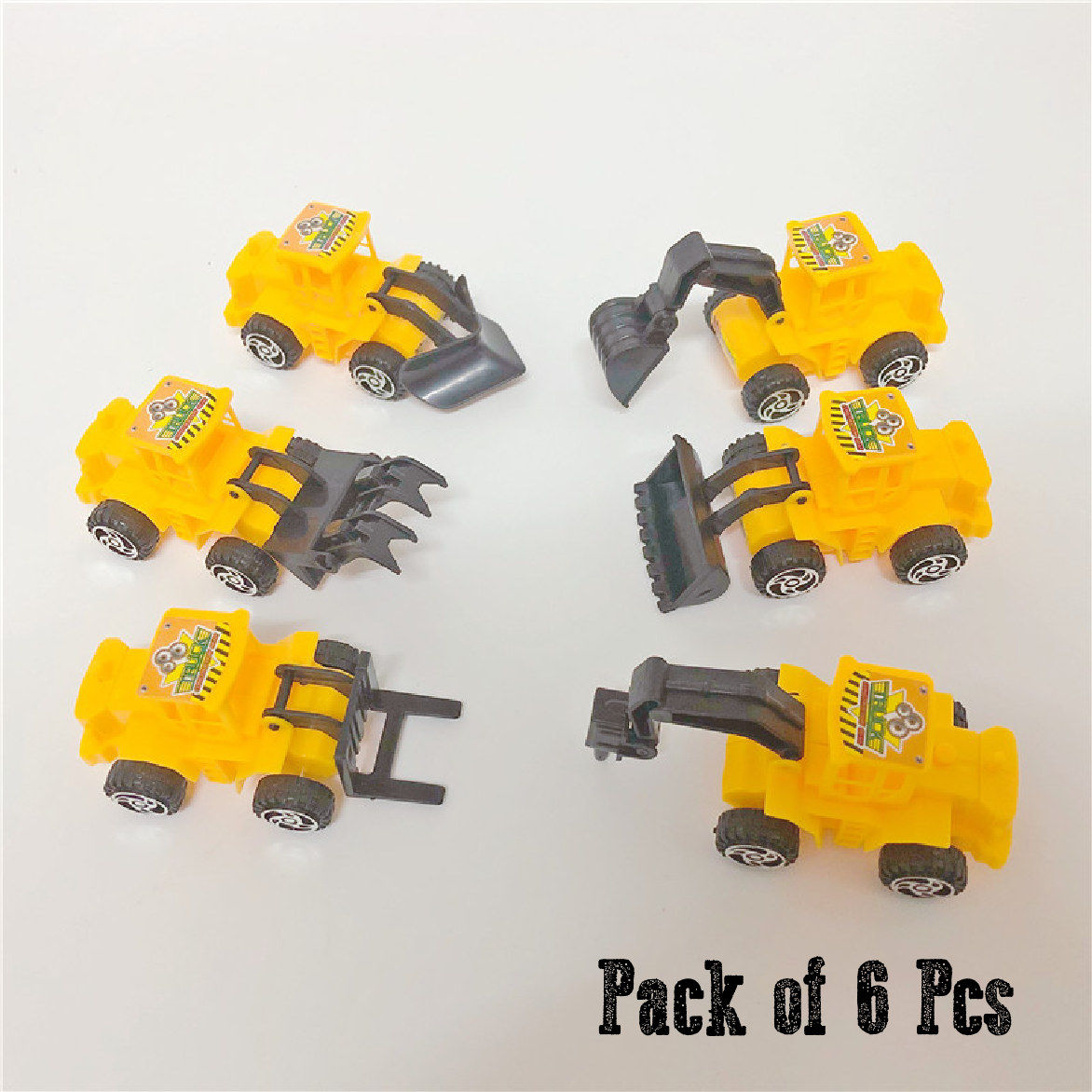 Cake Decoration, Cupcake Topper  - Construction Vehicles set of 6 - Rampant Coffee Company