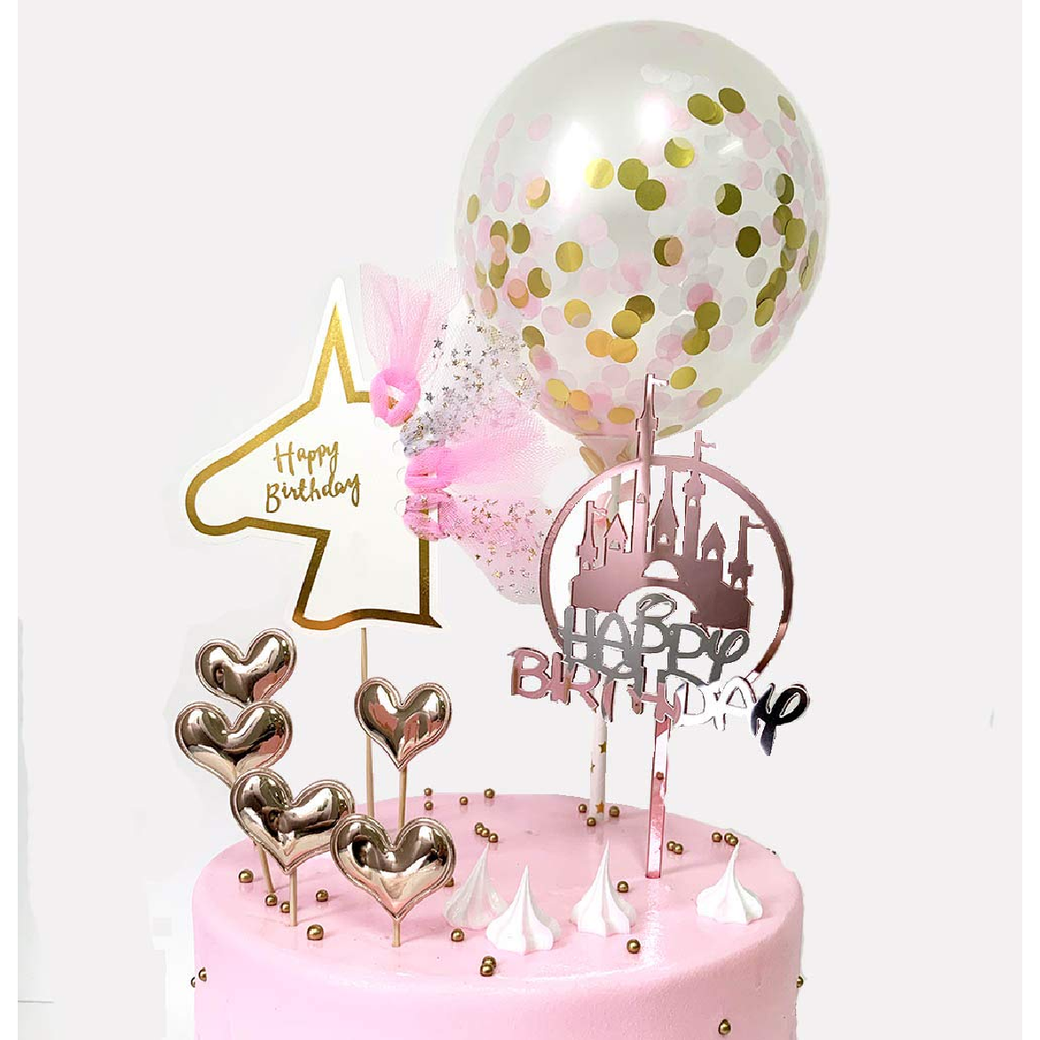 Cake Topper Cake Decoration - Unicorn 'Happy Birthday'- black - Rampant Coffee Company